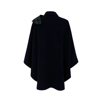 Cape With Tartan Scarf