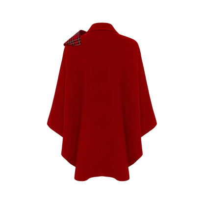 Cape With Tartan Scarf