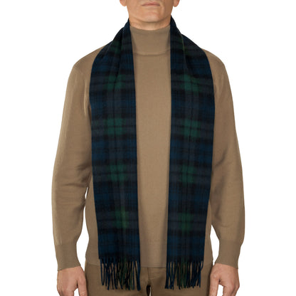 100% Lambswool Tartan Scarf
