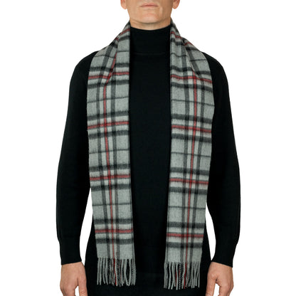100% Lambswool Tartan Scarf