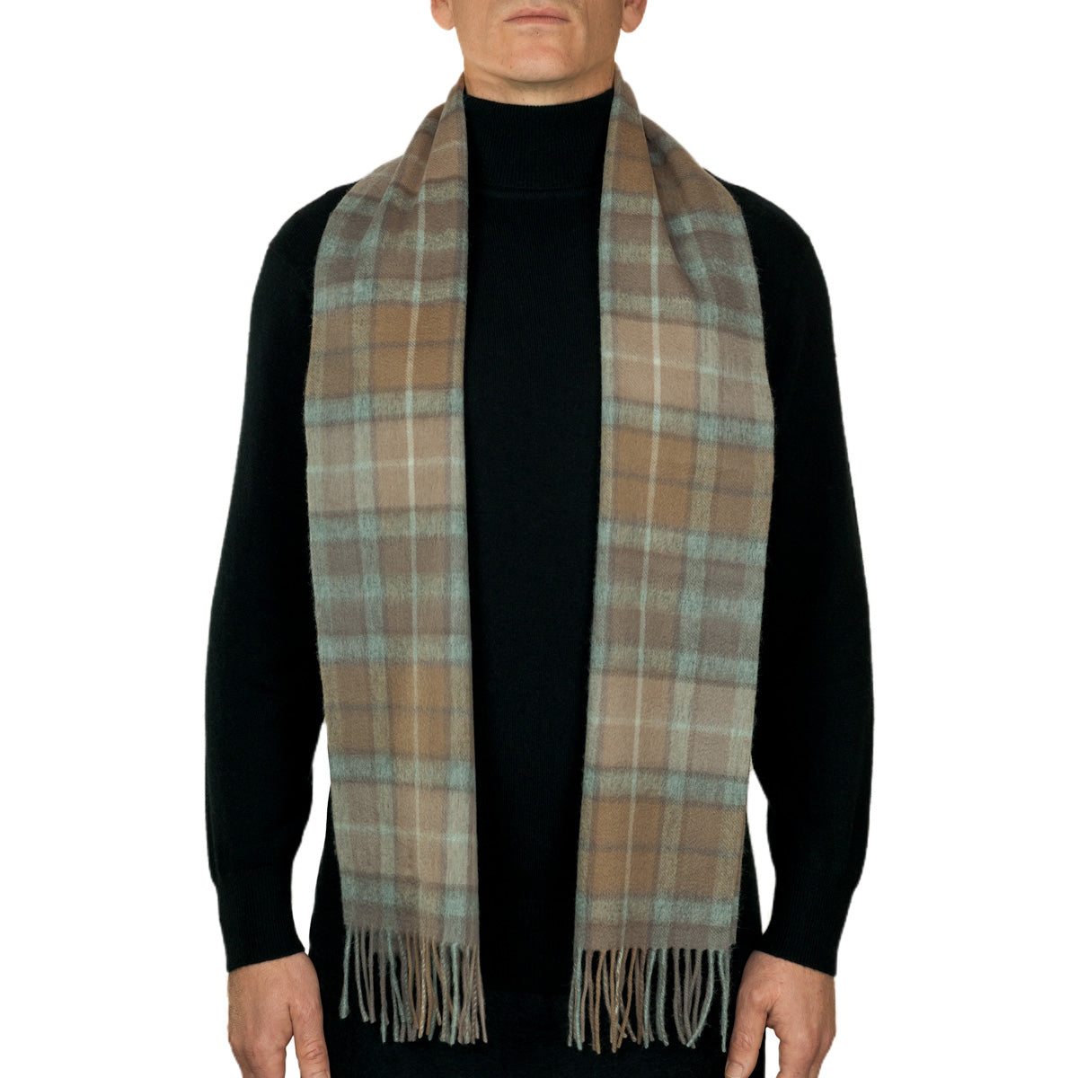 100% Lambswool Tartan Scarf