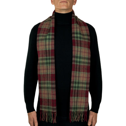 100% Lambswool Tartan Scarf