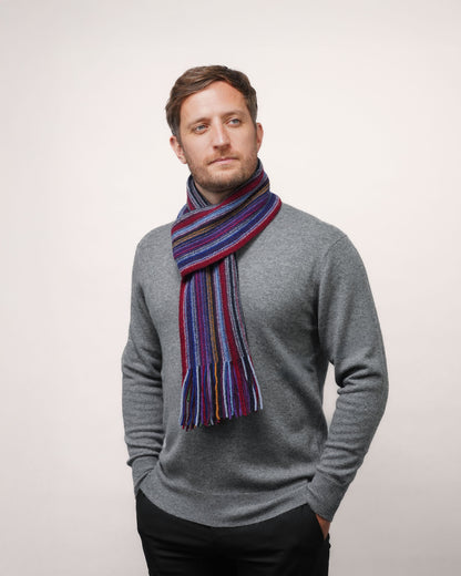 Lambswool Striped Scarf