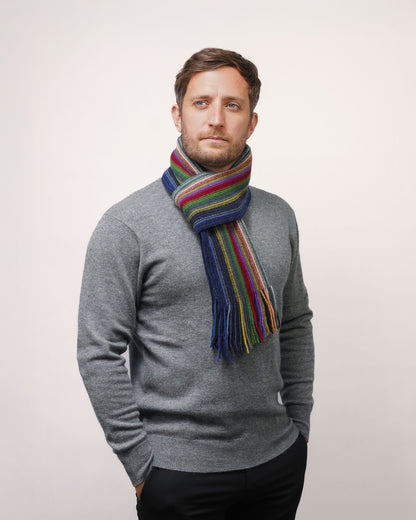 Lambswool Striped Scarf