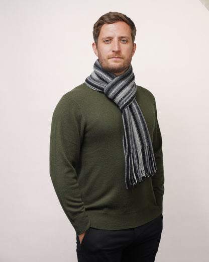 Lambswool Striped Scarf