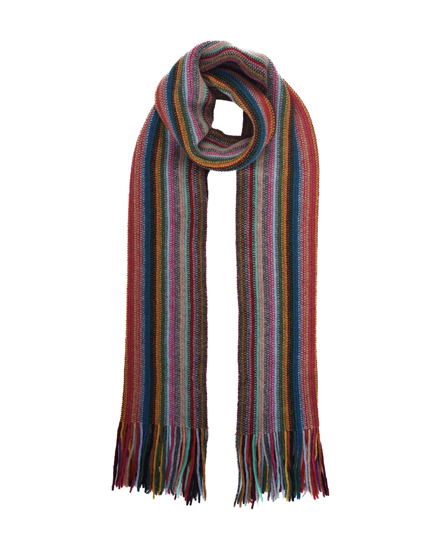 Lambswool Striped Scarf