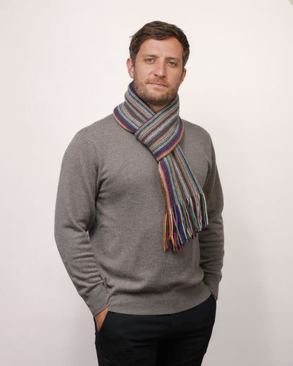 Lambswool Striped Scarf