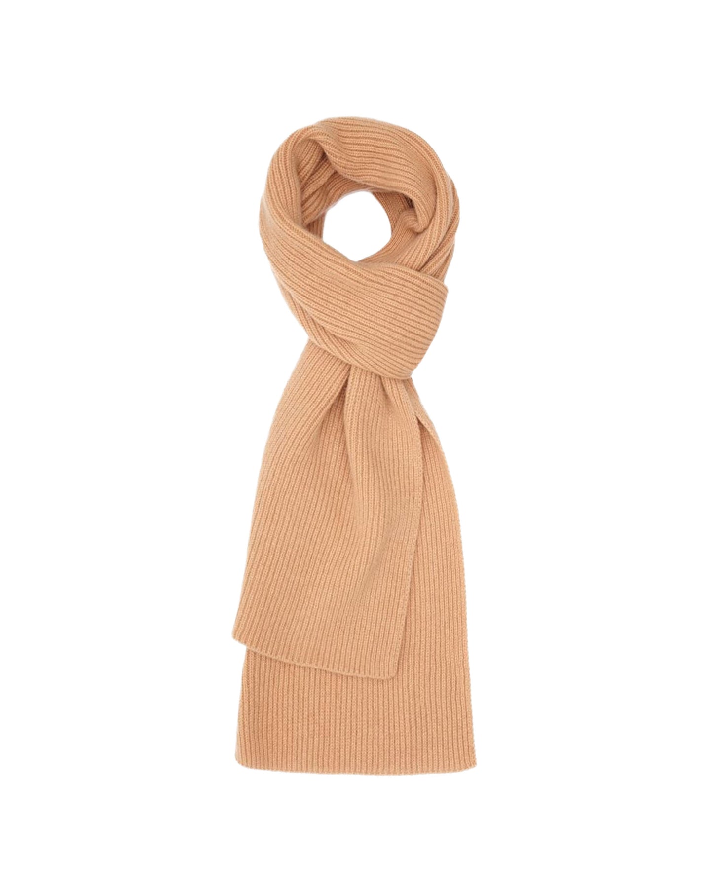 Unisex Cashmere Ribbed Scarf