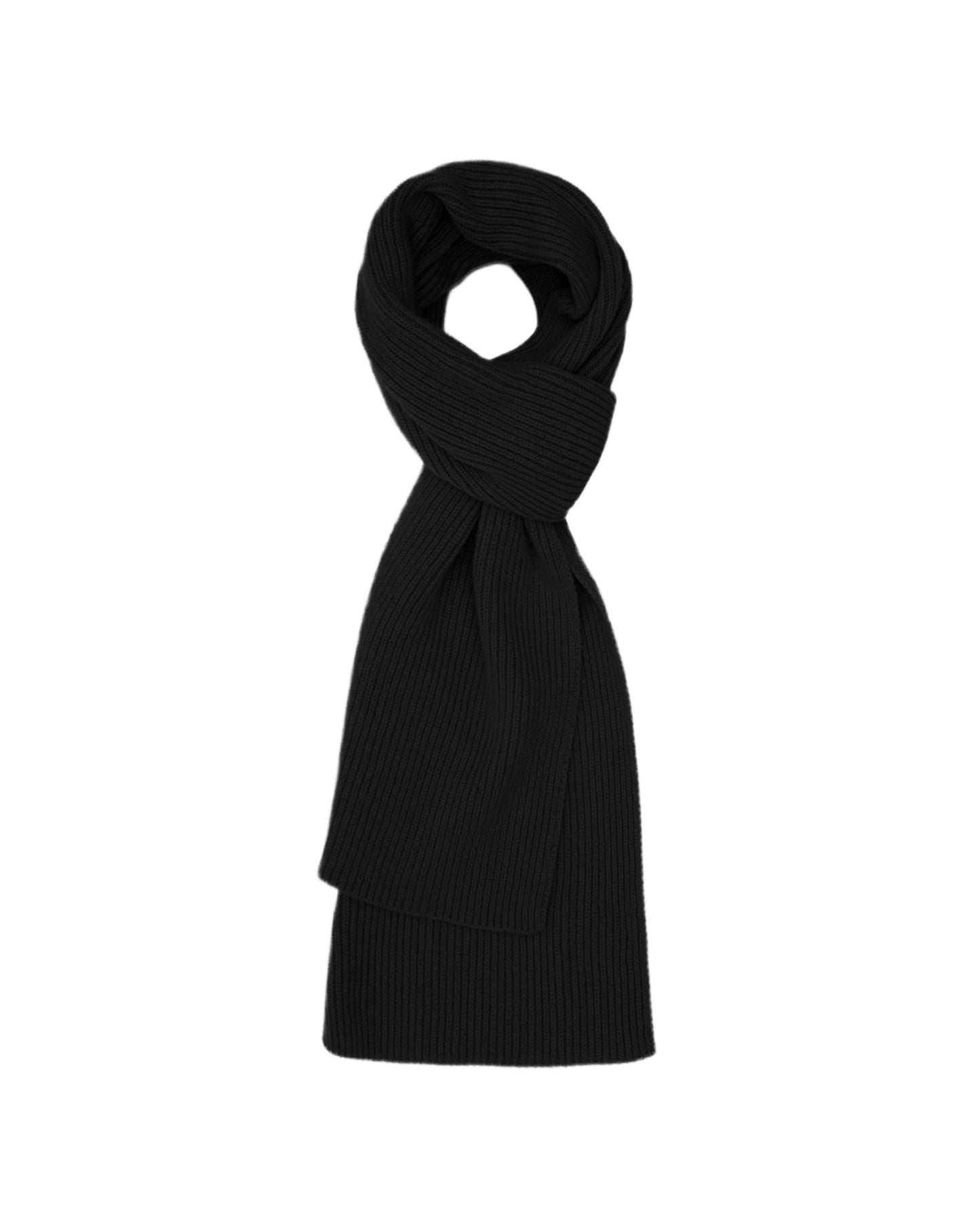 Unisex Cashmere Ribbed Scarf
