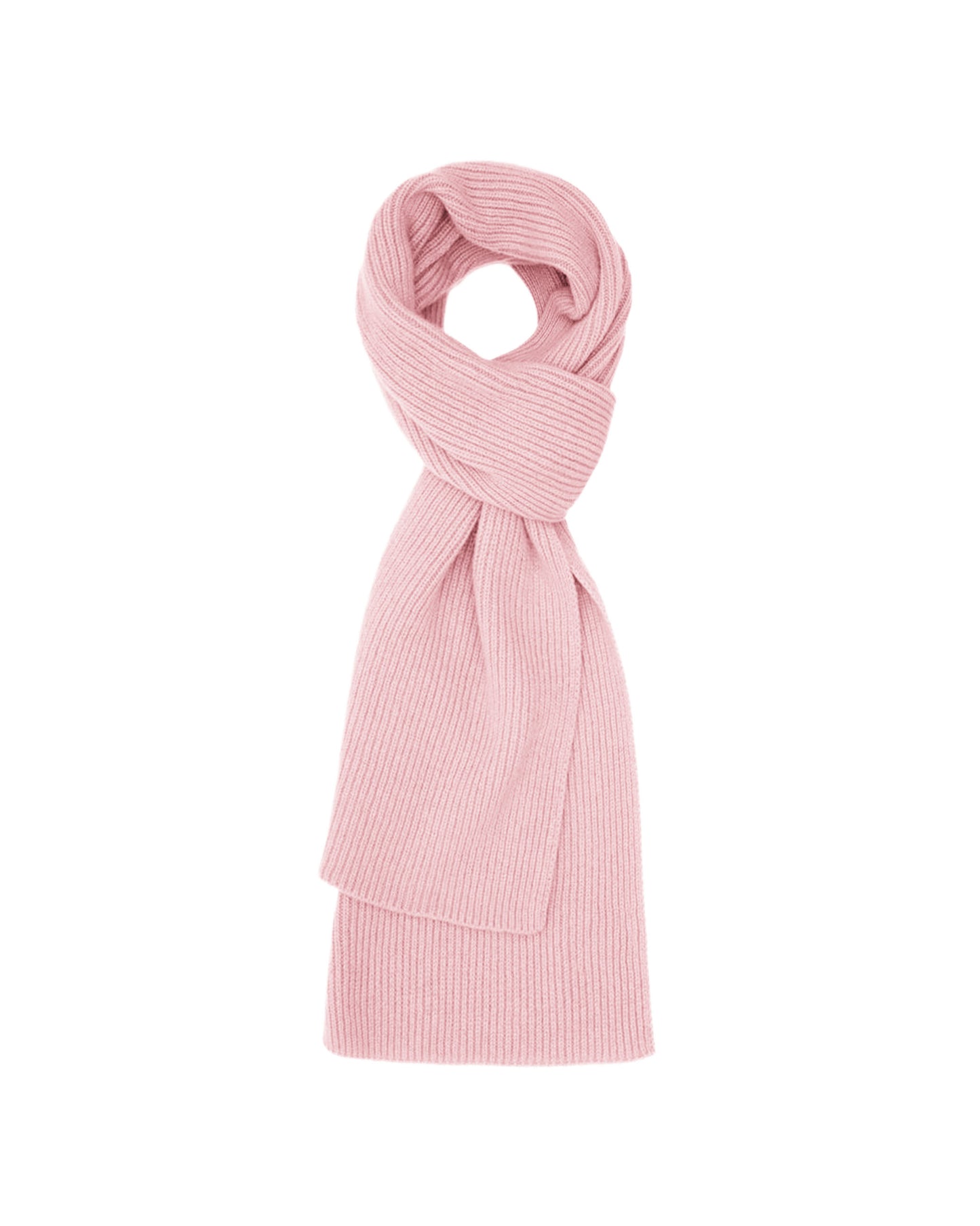 Unisex Cashmere Ribbed Scarf