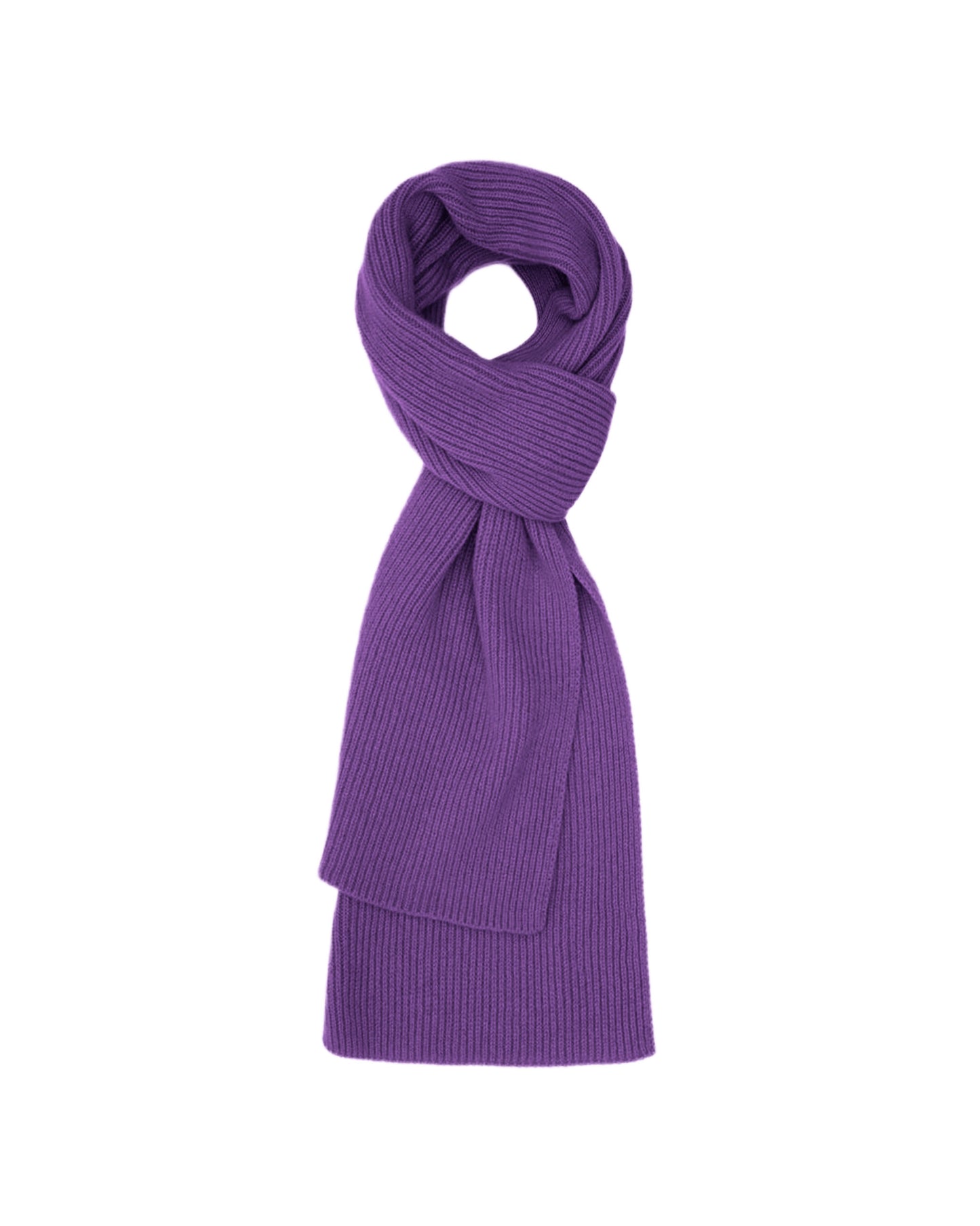 Unisex Cashmere Ribbed Scarf
